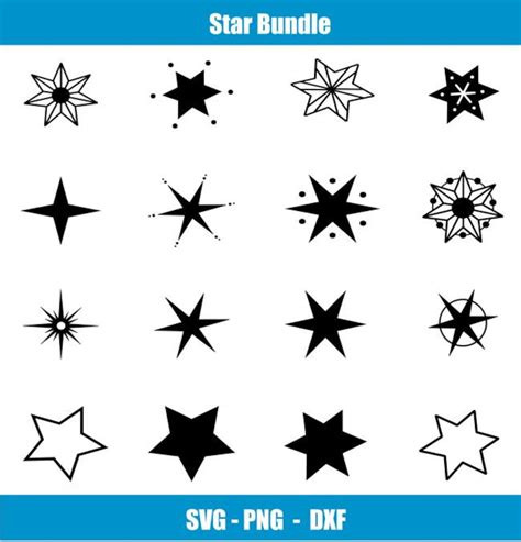 Star Svg Bundle Star Svg Christmas Star Svg Svg Files For Cricut