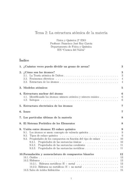 PDF Tema 2 La estructura atómica de la materia8 protones y podrá