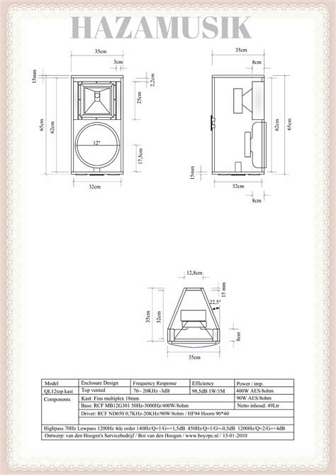 Skema Box Speaker Subwoofer X Lapangan Sw Tips Sound System