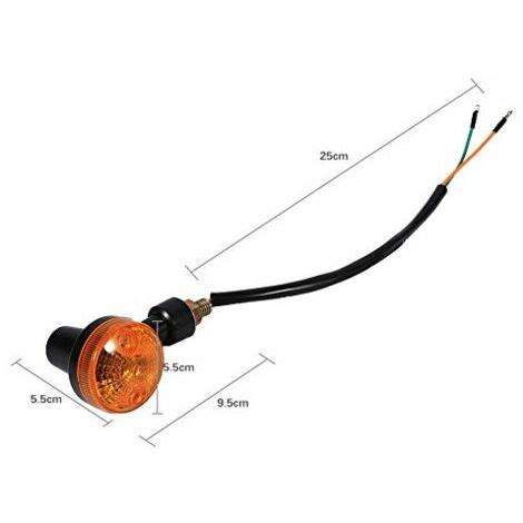 4 Pcs 12V Universel Indicateur De Clignotant De Moto Orange