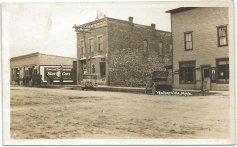 Cen Walkerville Mi Downtown Stores And Businesses Rppc Cok Flickr