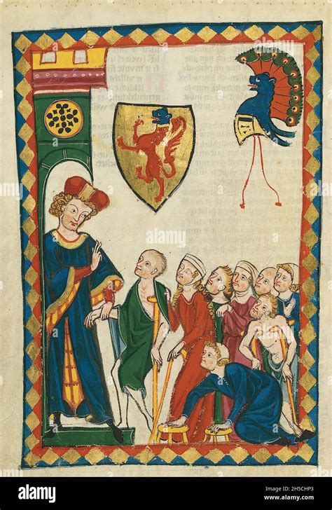 Codex Manesse An Early To Middle 14th Century German Manuscript