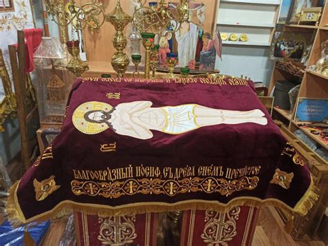 Плащаница Спасителя без предстоящих (140*90см) - церковная утварь от ...