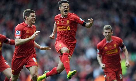 Liverpool 3 2 Manchester City Match Report Philippe Coutinho Scores