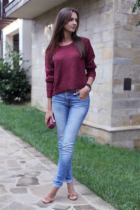 Look Of The Day A Touch Of Burgundy Fashion Agony Daily Outfits