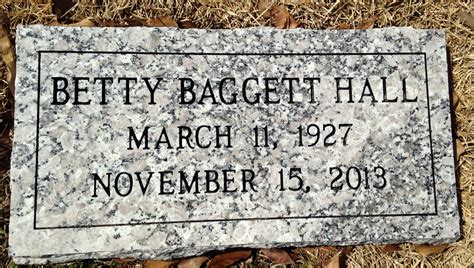 Betty Baggett Hall 1927 2013 Find A Grave Memorial