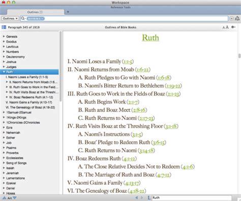 Outlines Of The Bible Books Accordance