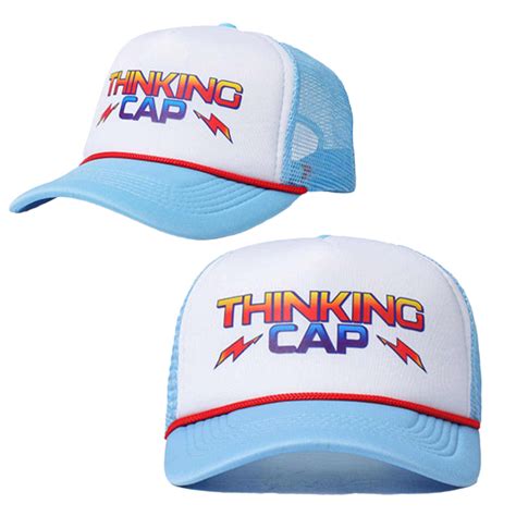 stranger  dustins thinking cap trucker hat gullclothes