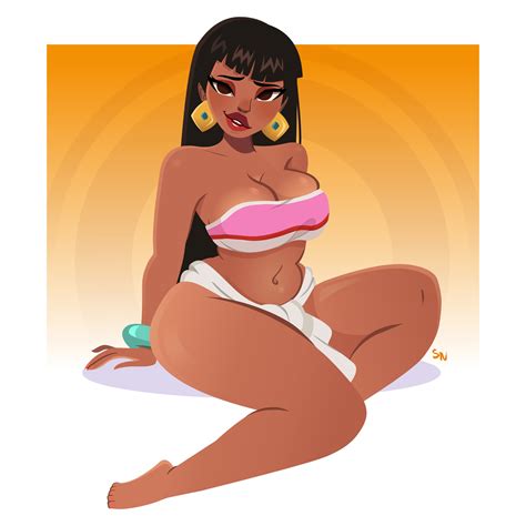 Rule 34 Black Hair Breasts Brown Eyes Chel Chel The Road To El Dorado Cleavage Dark Skinned