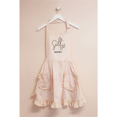 Personalized Ruffled Apron