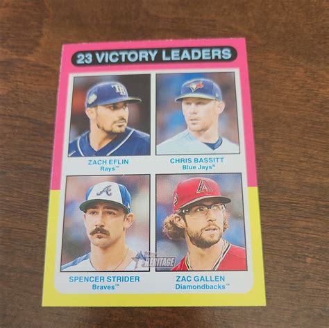 Topps Heritage Victory Leaders Eflin Bassett Strider