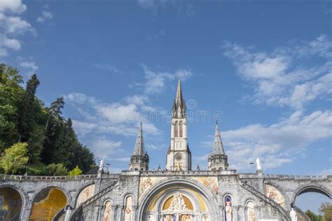 LOURDES, FRANCE - SEPTEMBER 14 2019: the Sanctuary of Our Lady of ...