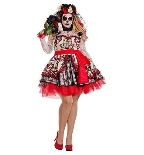 Party King Day Of The Dead Senorita Plus Size Womens Halloween Costume