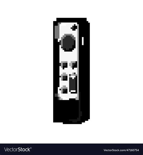 Technology tv remote game pixel art Royalty Free Vector