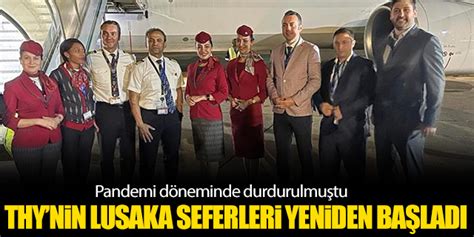 THY nin Lusaka seferleri yeniden başladı