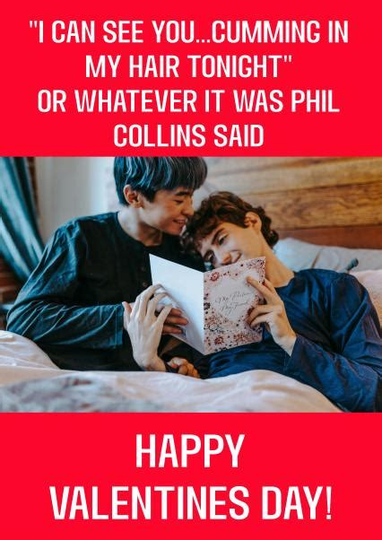 Funny Valentines Day Card Phil Collins In The Air Tonight Joke