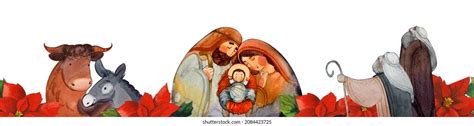 18 650 Christmas Border With Nativity Royalty Free Photos And Stock