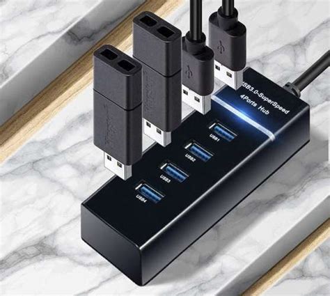 USB Hub 4 Ports USB 3 0 Izoxis Tinte De