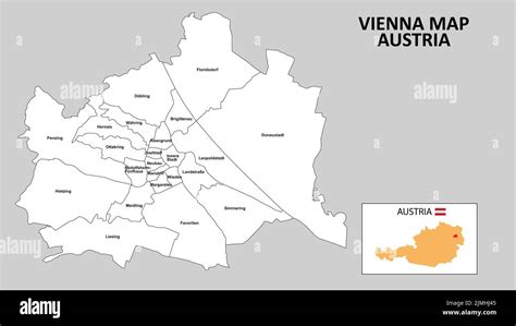 Mapa De Viena Mapa Estatal Y Distrital De Viena Mapa Administrativo