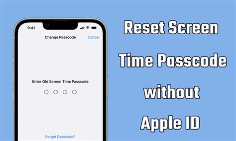 How To Reset Screen Time Passcode Without Apple Id