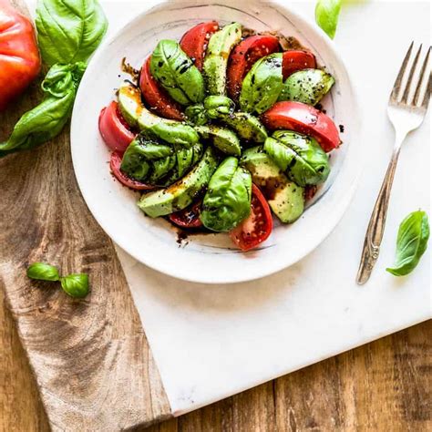 Avocado Caprese Salad Simple Green Smoothies