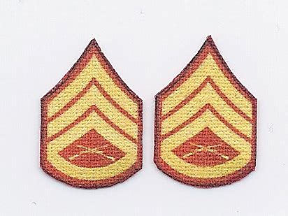 1 6 Scale USMC Chevron Set E6 Staff Sergeant Dress ONE SIXTH SCALE