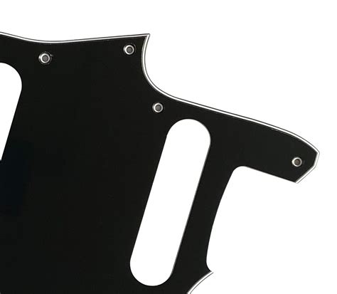 Fender Japan Reissued Jaguar Guitar Pickguard Scratch Plate 3 Ply Black