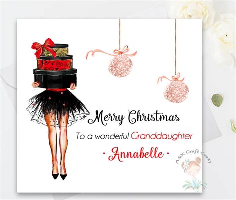 Merry Christmas Best Friend Christmas Card Personalised Xmas - Etsy