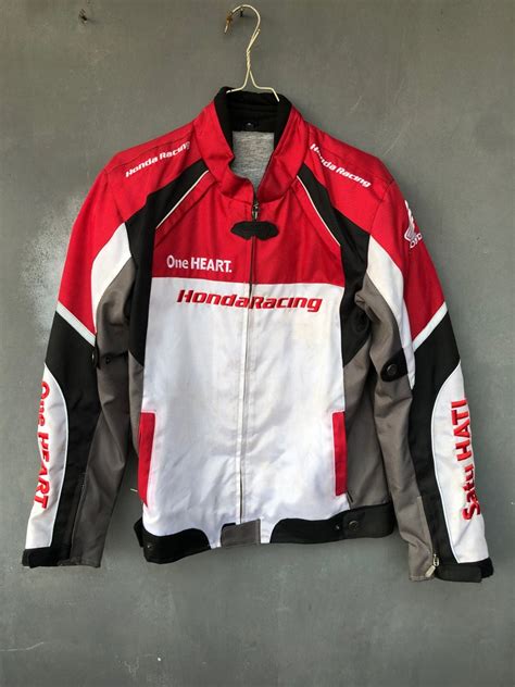 Jaket Motor Riding Touring Honda Racing Red HRR CBR Original AHM On