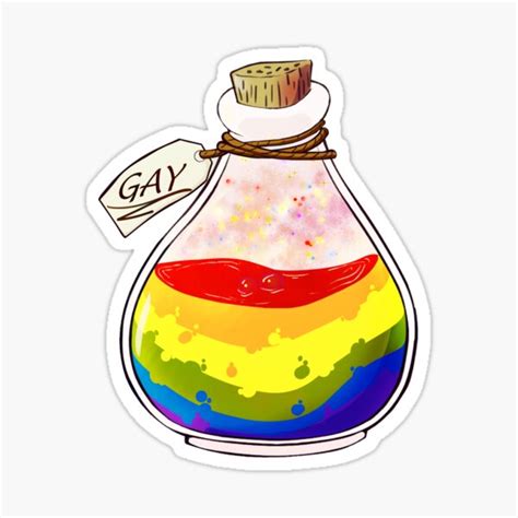 Gay Potion Sticker For Sale By Sckorches Redbubble