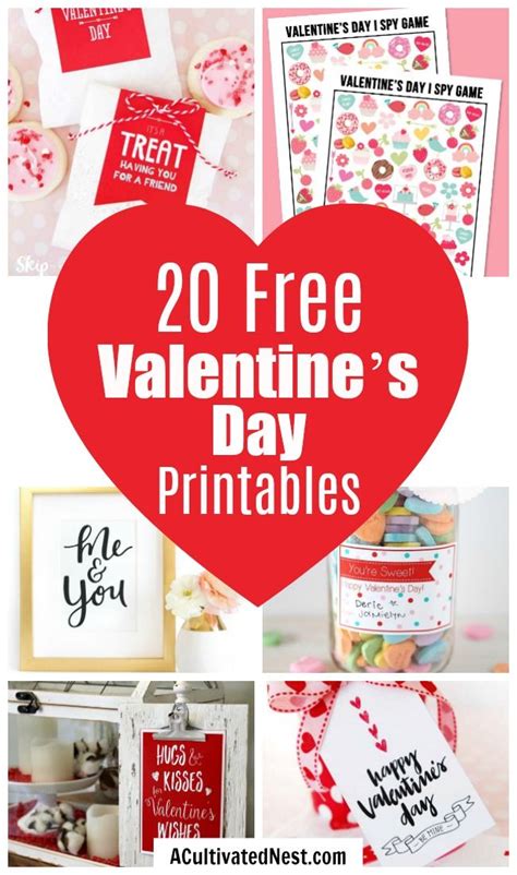 20 Adorable Free Valentines Day Printables A Cultivated Nest