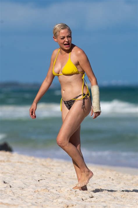 Rose McGowan In Bikini On The Beach In Tulum GotCeleb