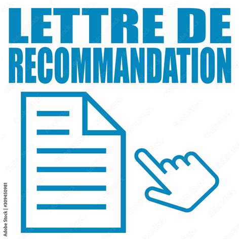 Logo Lettre De Recommandation Stock Vector Adobe Stock