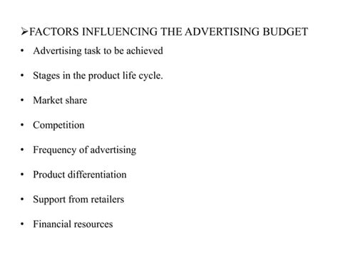 Advertising budget | PPT | Free Download