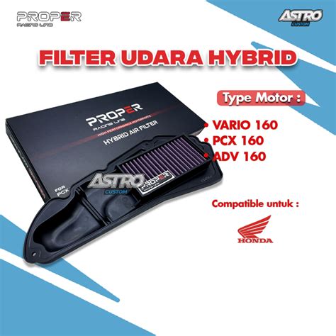 Jual Filter Udara Proper Pcx Vario Adv Racing Line Hybrid