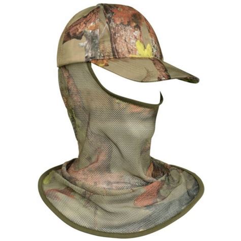 Casquette camo 3D avec filet L Affût de Sologne