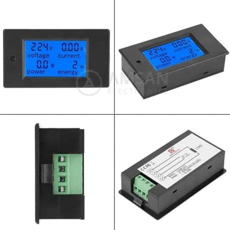 Peacefair Pzem A Kwh Meter Digital Volt Ampere Watt Meter Ac