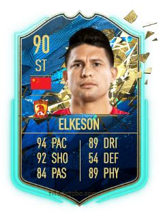 Elkeson De Oliveira Cardoso Fifa Rating Card Price