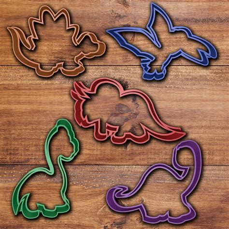 Dinosaur Cookie Cutter Set D Model Turbosquid