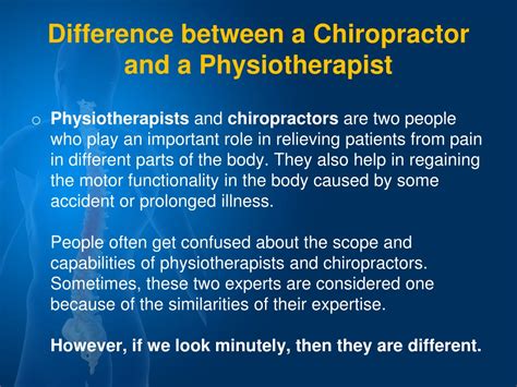 Ppt What Is The Difference Between A Chiropractor And A