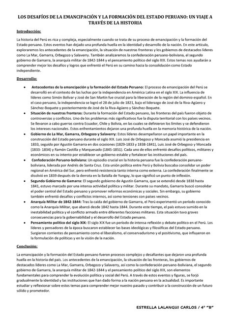 Articulo de opinión LOS DESAFÕOS DE LA EMANCIPACIN Y LA FORMACIN