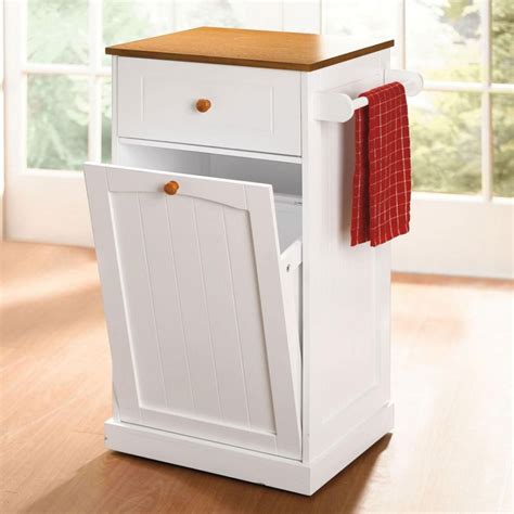 Kitchen Island With Trash Bin Compartment The Urban Decor