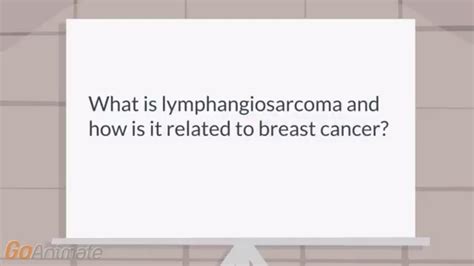 What is lymphedema associated lymphangiosarcoma? - YouTube