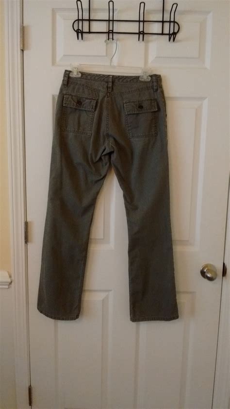 Gap Khakis Ladies Size 2 Army Green 100 Cotton Pants