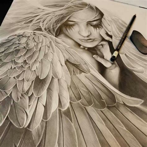 Pin On Mythslegends Angels Beautiful Angel Tattoos Angel Drawing