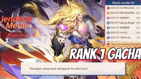 Gacha Jendral Tank Limited Terbaru Habiskan Semua Demi Rank Gacha