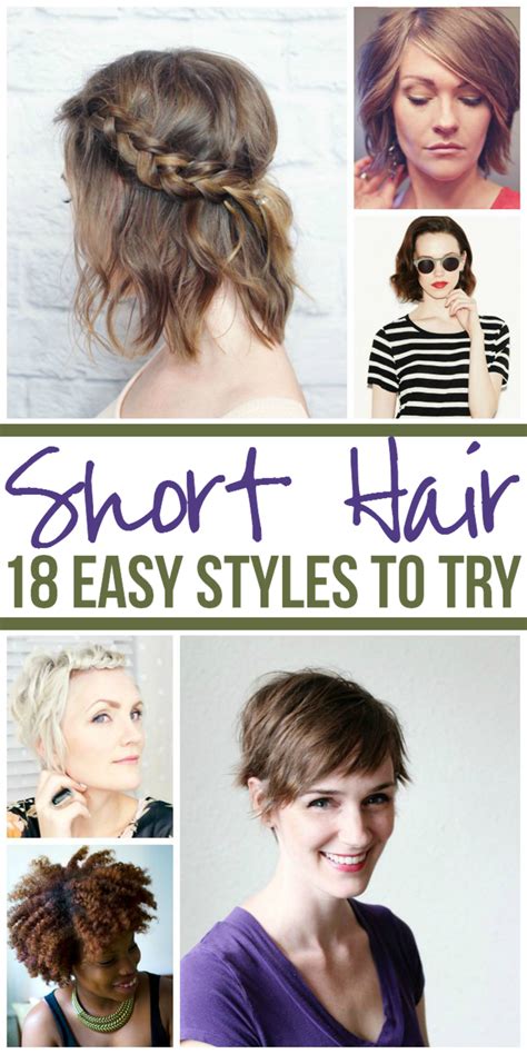 18 Easy Styles For Short Hair You Must Try