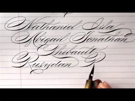 Writing Names In Calligraphy 2 YouTube