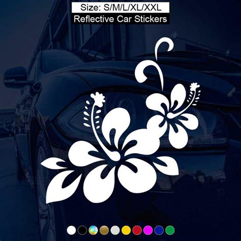 Buy 2 Get 1 Free Flower Floral Car Stickers for Car Window Vinyl Decal ...