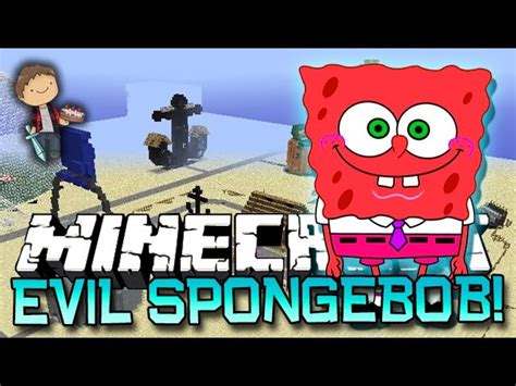 Minecraft EVIL SPONGEBOB BIKINI BOTTOM PVP W Bajan Canadian Friends